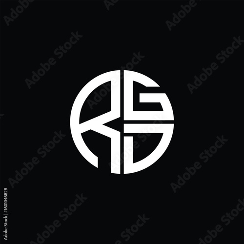 Free Download RGD logo RGD icon RGD monogram RGD letter minimalist Circle flat Unique modern abstract logo design. - GFXLoad
