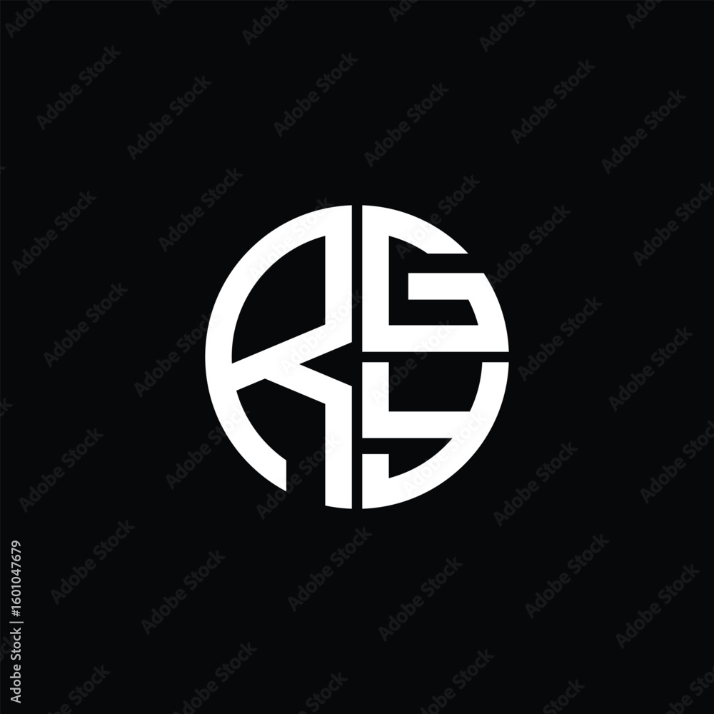 
RGY logo RGY icon RGY monogram RGY letter minimalist Circle flat Unique modern abstract logo design.