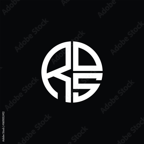 ROS logo ROS icon ROS monogram ROS letter minimalist Circle flat Unique modern abstract logo design.