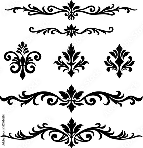 Vintage Ornamental Flourish Vector Set

 