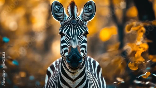 Zebra in Forest