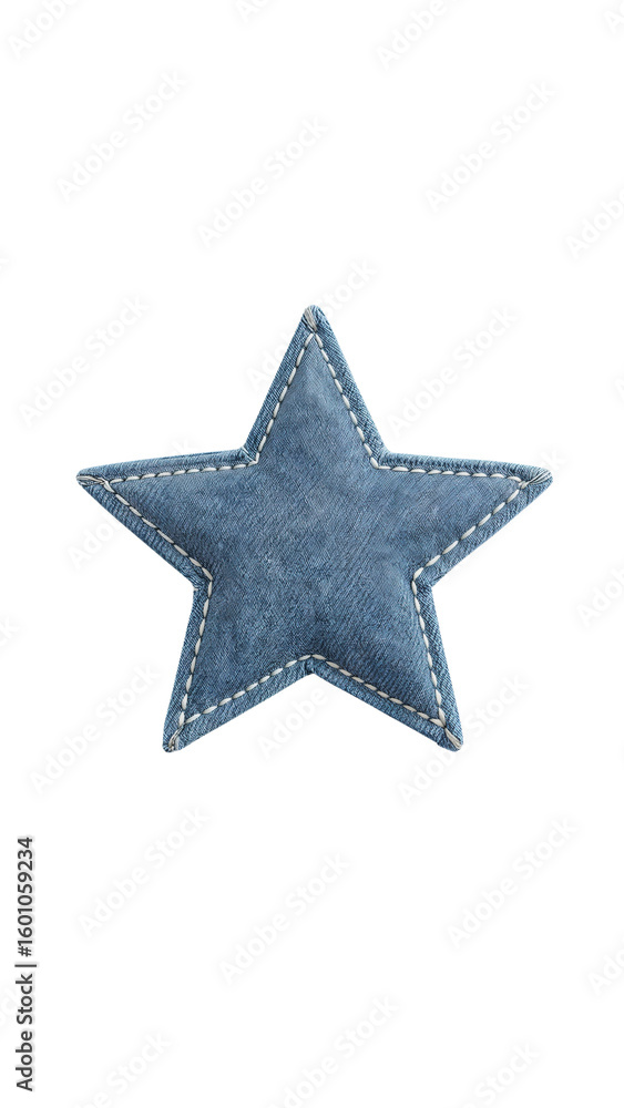 Obraz premium Textile star emblem floating gracefully against a boundless inky expanse aesthetic