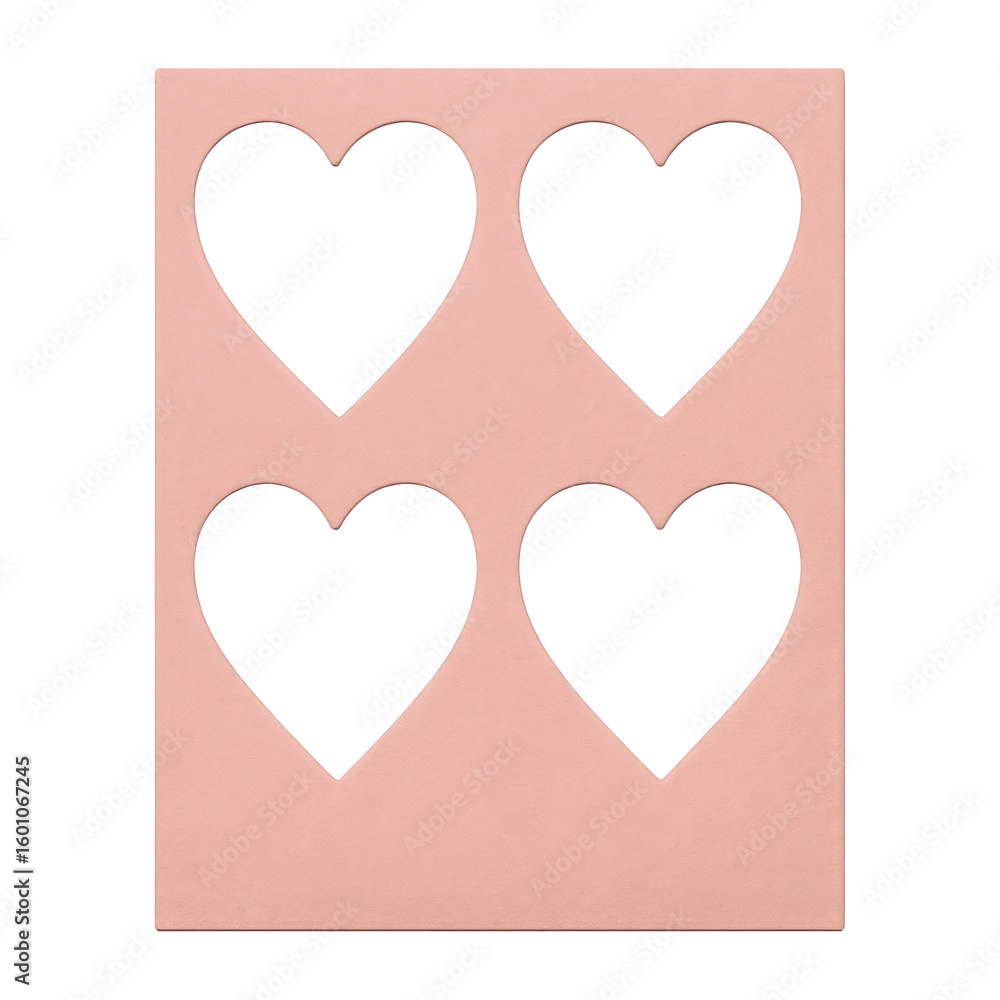 PNG Pink heart stencil template. PNG Pink heart stencil template.