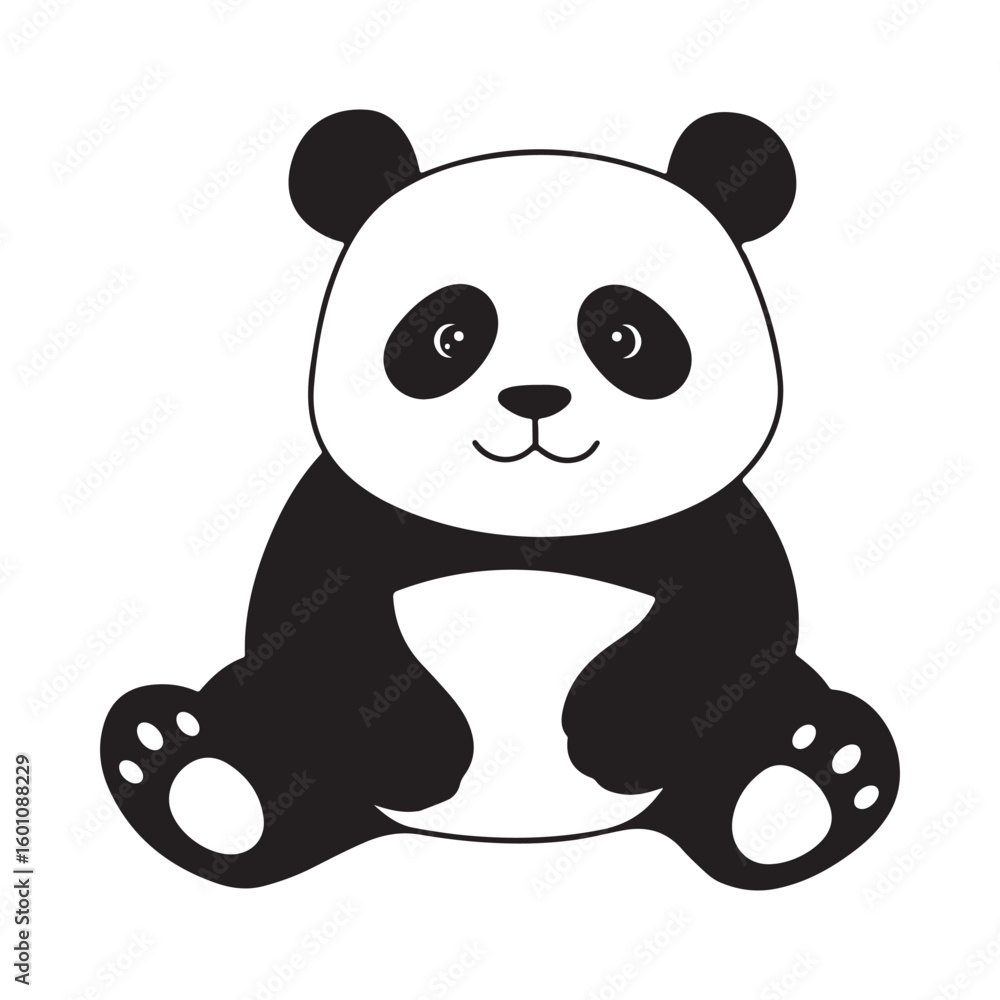 Fototapeta premium panda vector illustration