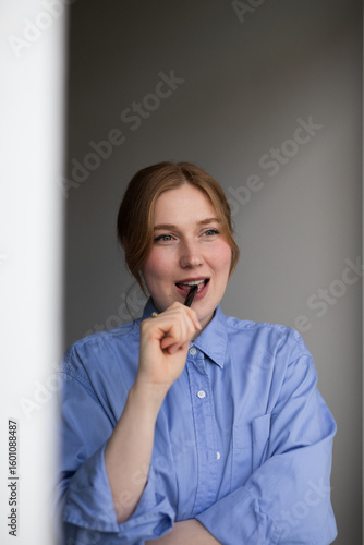 portrait of a young man talking on phone