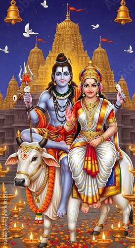 Shiva parvati images hd lord shiva family images shiva parvati sitting on nandi images download free