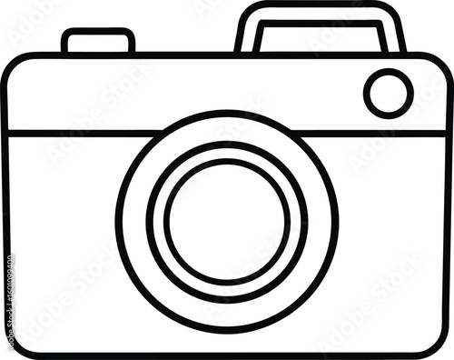 Wallpaper Mural camera icon line art vector illustration on transparent background
 Torontodigital.ca