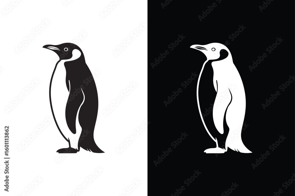Fototapeta premium Penguin icon isolated vector icon illustration on white background.
