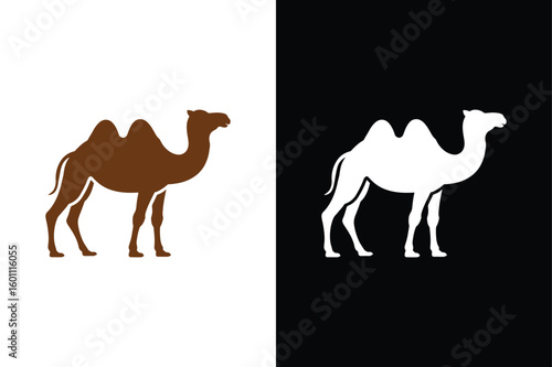 Camel icon isolated vector icon illustration on white background.