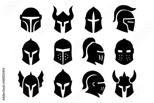 Medieval warrior helmet silhouettes: iconic designs and knightly crests