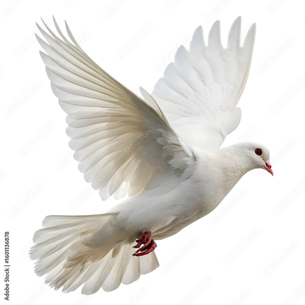 Majestic White Dove in Flight: A Symbol of Peace Majestic White Dove in Flight: A Symbol of Peace