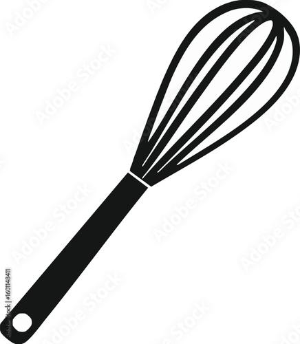 Whisk silhouette vector