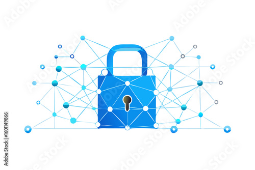 Digital padlock secured by a global network of interconnected nodes