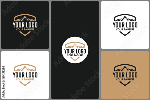Excavator Logo Template for Construction Business