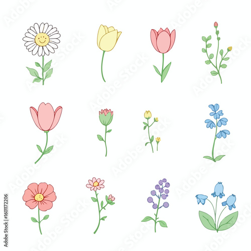 Charming hand-drawn floral collection brings spring freshness and joy