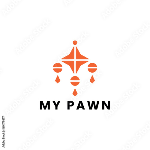 pawn logo design vector