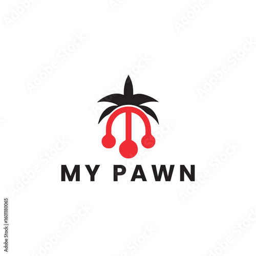 pawn logo design vector