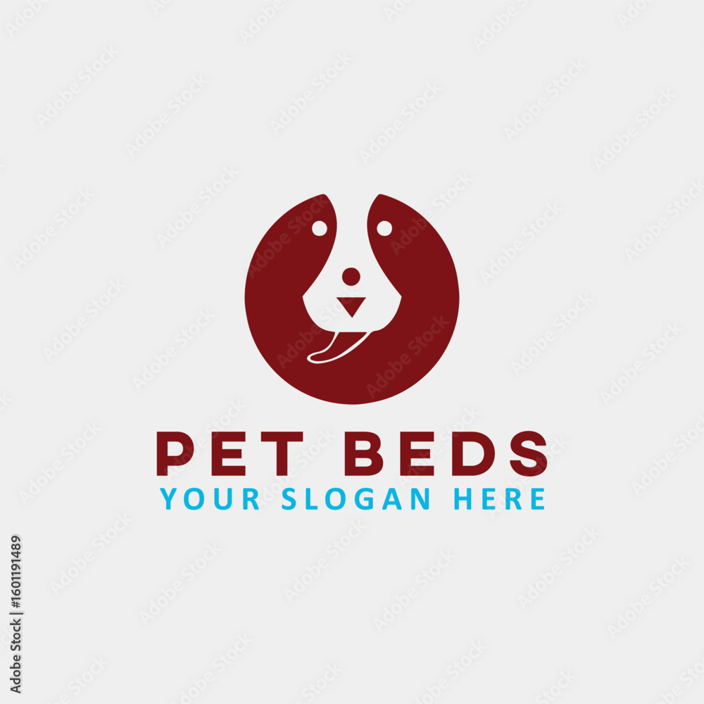 Obraz premium pet dog cat care clinic logo design vector