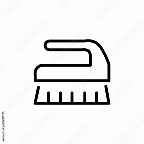 cleaning brush icon sign vector