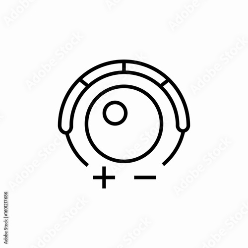 plus minus volume icon sign vector