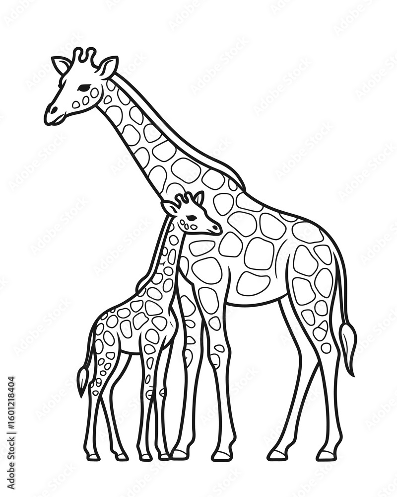 Fototapeta premium giraffe vector illustration