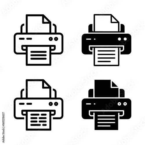 printer icon vector illustration