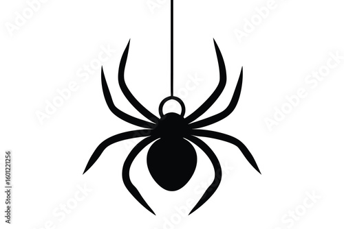 hanging spider vector icon