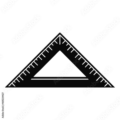 Minimalist Black and White Set Square Vector Illustration Design