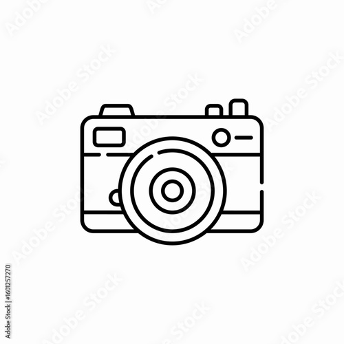 photo camera icon sign vector