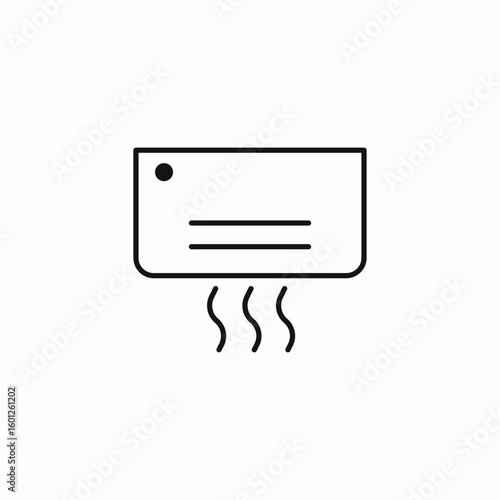 air conditioner unit icon sign vector