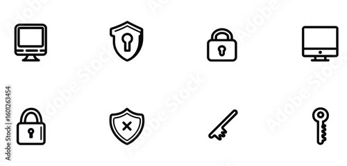 Security Protection vector icon set