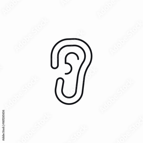 hear aid icon sign vector