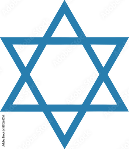 Cultural religious star of david icon design