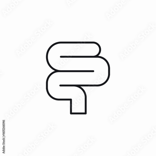 intestine organs icon sign vector