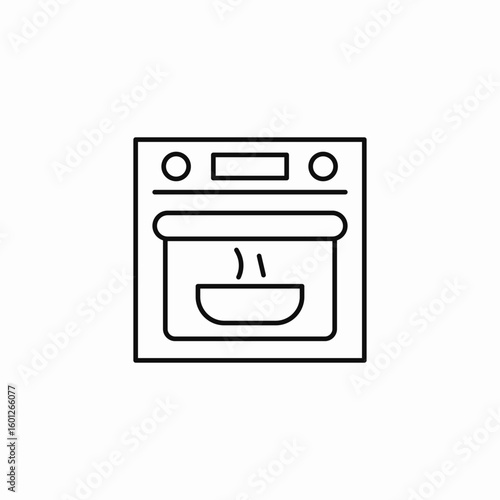 kitchen oven appliance icon sign vector