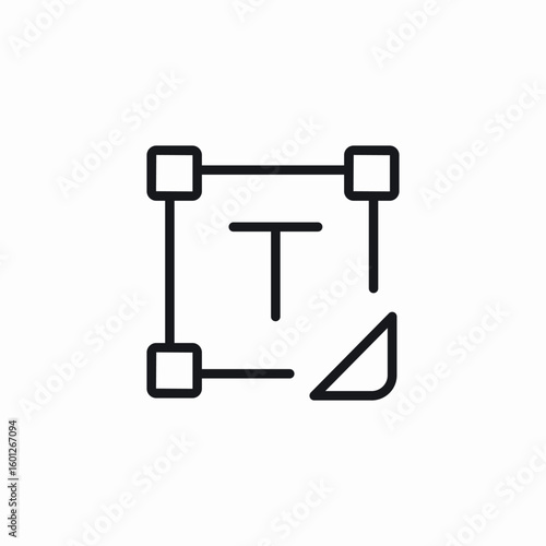 text adjust icon sign vector