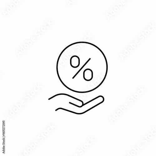 discount insurance icon sign vector