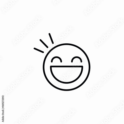 excited mood icon sign vector