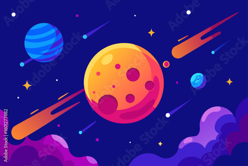 rocket in space