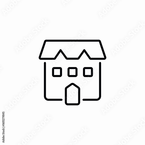 family home icon sign vector