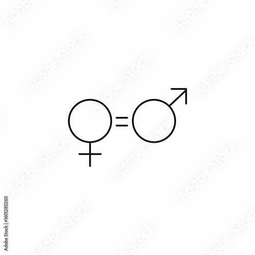 gender equality icon sign vector