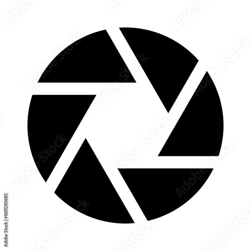 Camera Lens Aperture Flat Icon