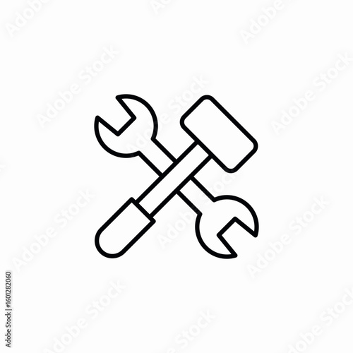 service repair icon sign vector