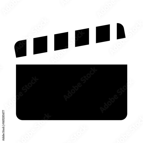 Film Movie clapper video clapboard camera icon monochrome icons vector