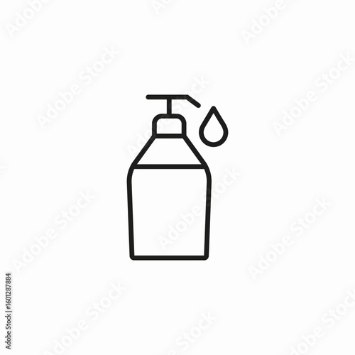 soap dispenser drop icon sign vector