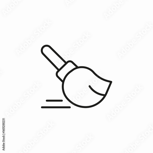 sweeping broom clean icon sign vector