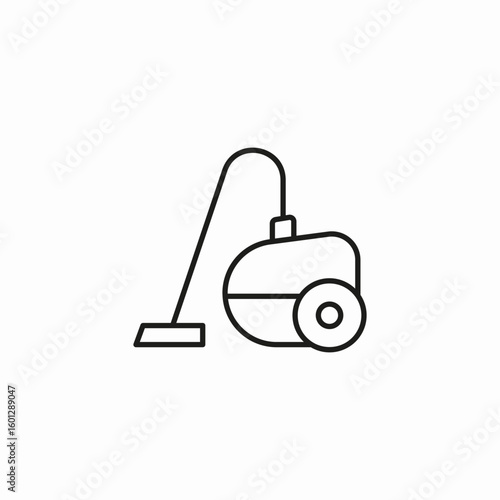 vacuum cleaner device icon sign vector