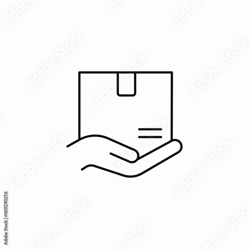 package box insurance icon sign vector