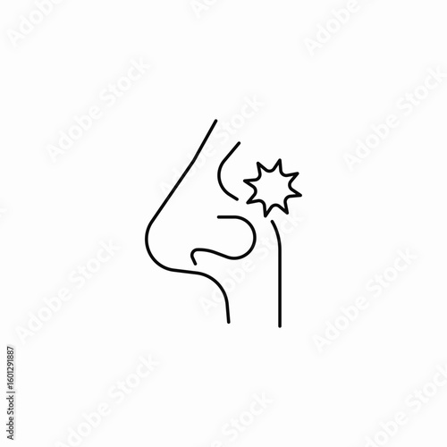 virus cold icon sign vector