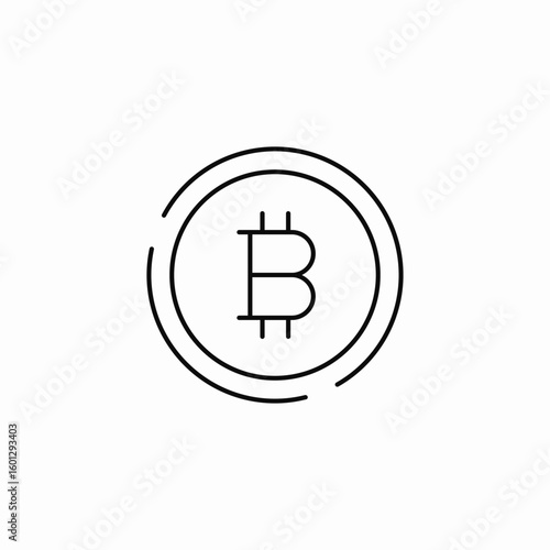 bitcoin cryptocurrency coin icon sign vector
